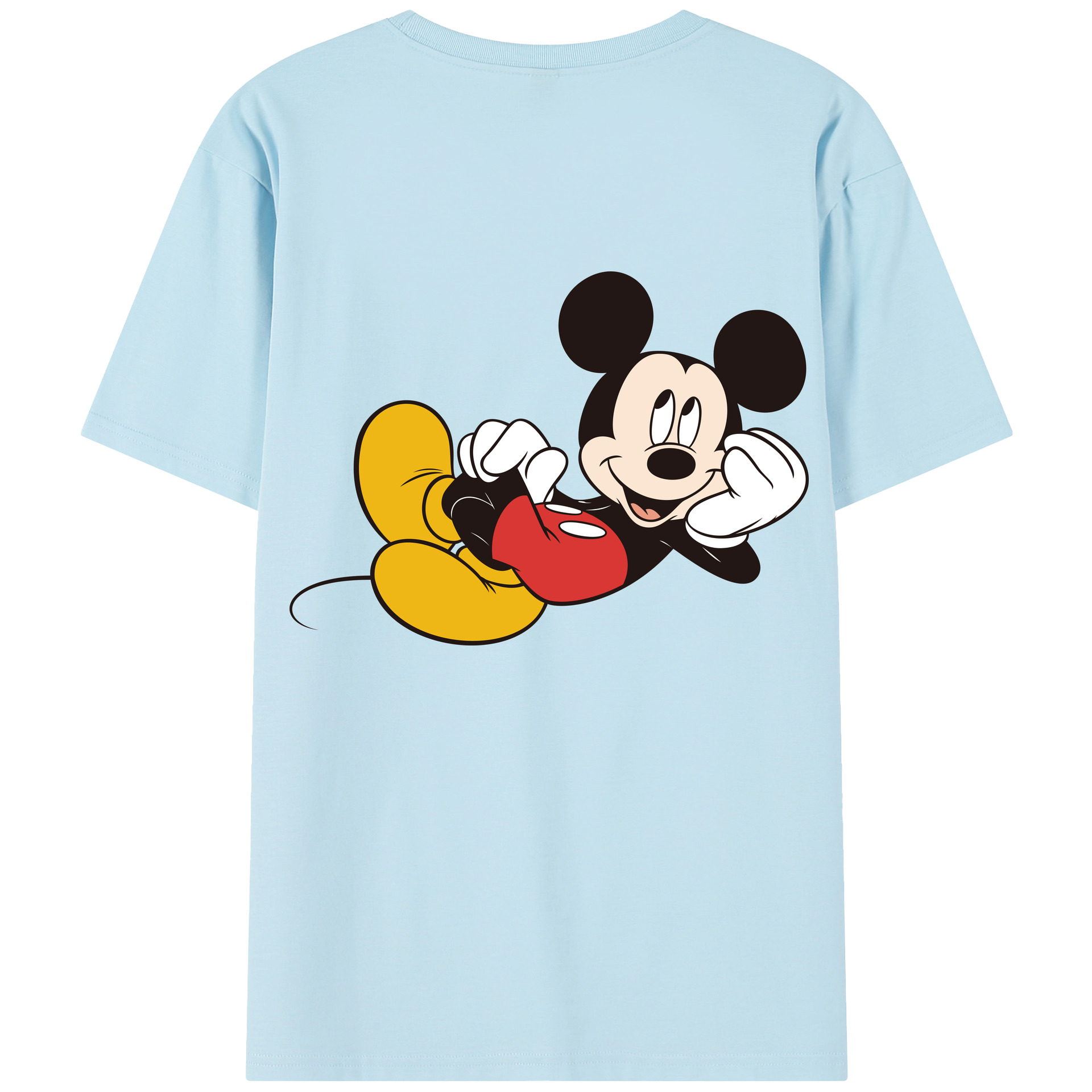 （画像用） ミッキーマウス Mickey Mouse 綿100％半袖Tシャツ（背面プリント）